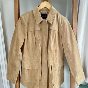 Isaac Mizrahi Tan Suede Women's Jacket